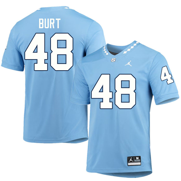 #48 Gannon Burt North Carolina Tar Heels College Football Jersey Stitched-Carolina Blue #48 Gannon Burt North Carolina Tar Heels College Football Jersey Stitched-Carolina Blue